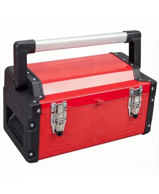 Металлический ящик для инструментов XDOVET 16" Steel Organizer Portable Double-Lock Removable Tray