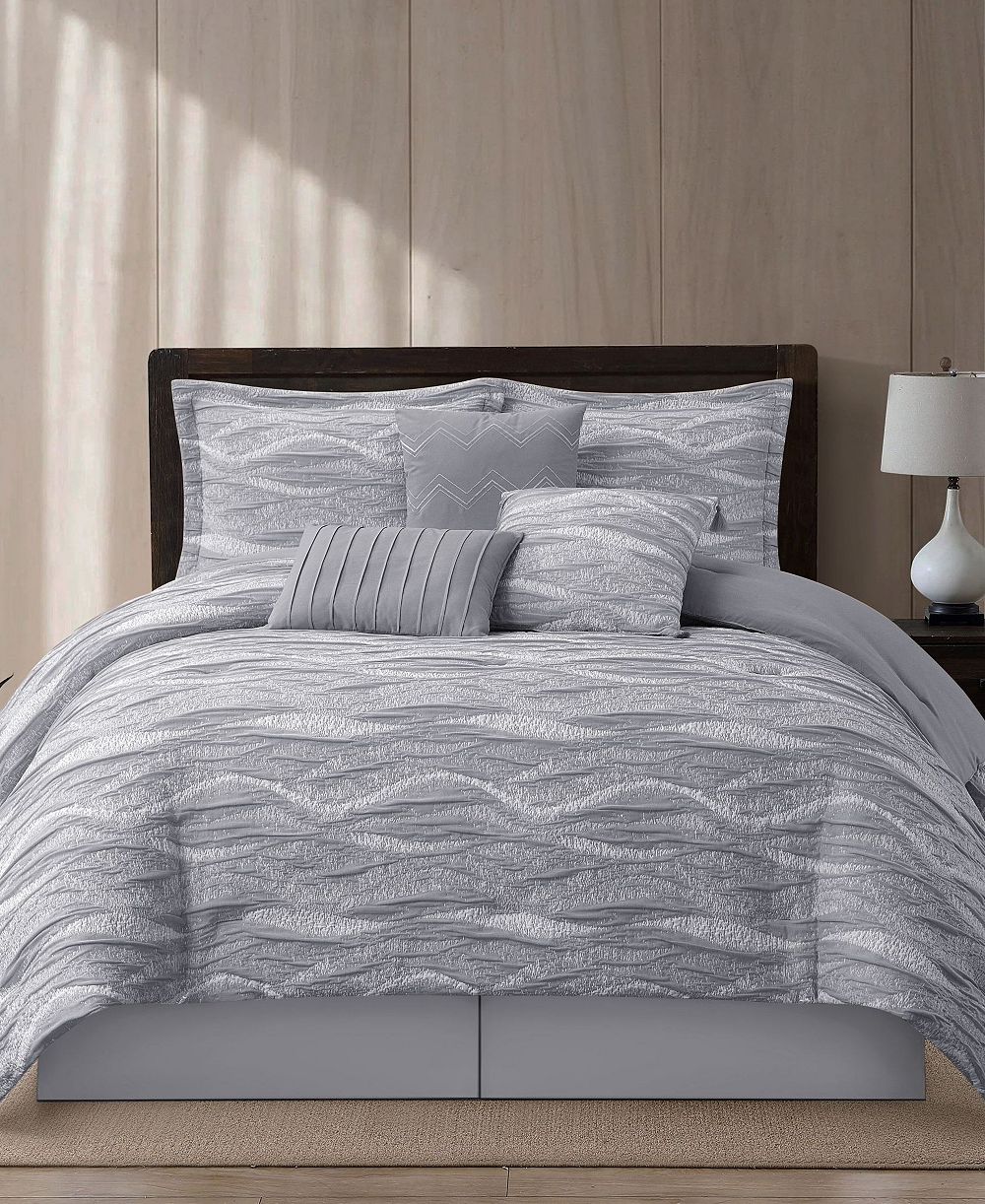 Комплект покрывала Stratford Park Asava Textured 7-Piece, California King