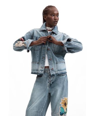Desigual Women's Embroidered denim jacket