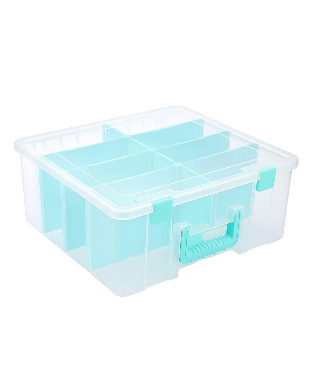 XDOVET Plastic Storage Box 8 Compartments Craft Organizer