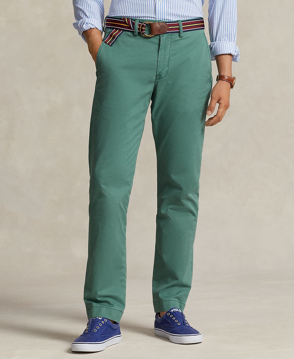 Мужские брюки Polo Ralph Lauren Straight-Fit Washed Stretch Chino