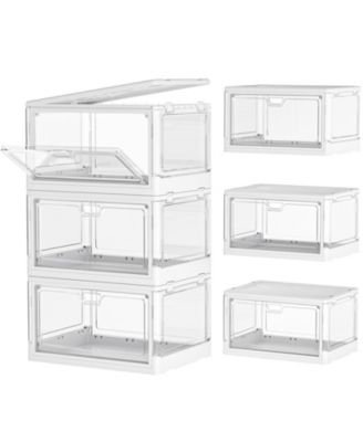 XDOVET Collapsible and Stackable Storage Bin with Lid