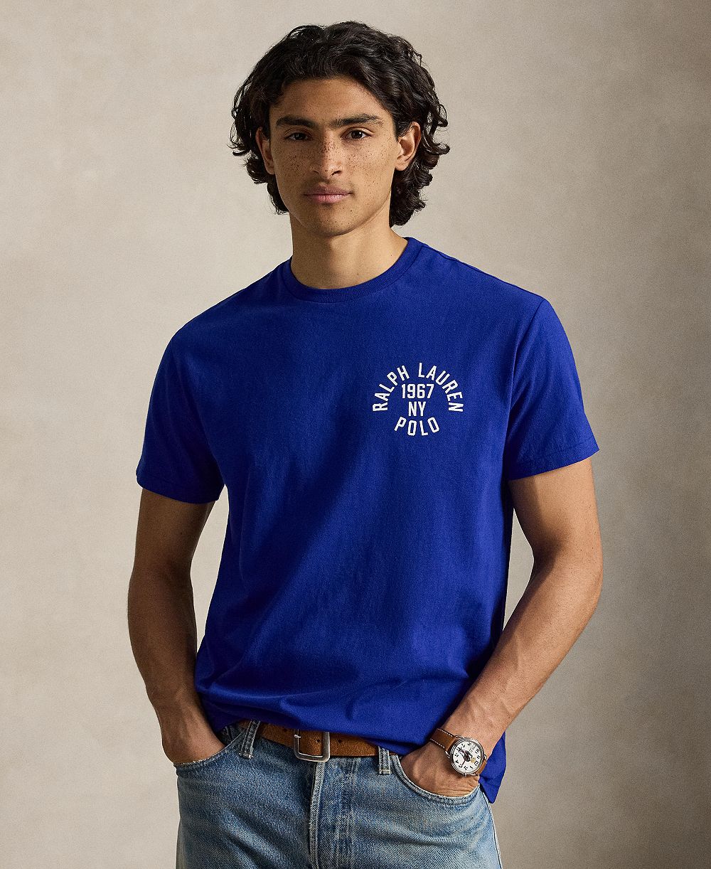 Polo Ralph Lauren Мужской футболка с круглым вырезом