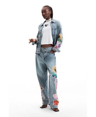 Desigual Женские джинсы с цветочным принтом