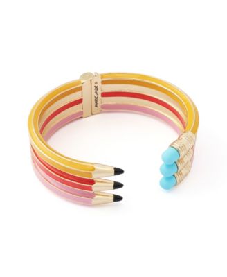 Betsey Johnson Pink Best In Class Triple Pencil Bangle Bracelet