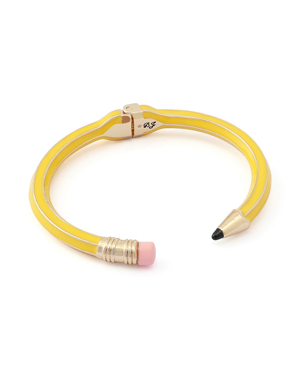 Браслет Betsey Johnson Yellow Best In Class Classic Pencil Bangle