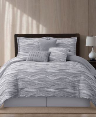 Stratford Park Asava Textured 7-Piece Comforter Set, Queen