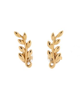 Серьги-клипсы Pre-Owned Tiffany & Co Olive Leaf