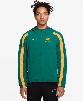 Мужское худи Nike Green Australia National Team 2026 Energy Dri-FIT Full-Zip