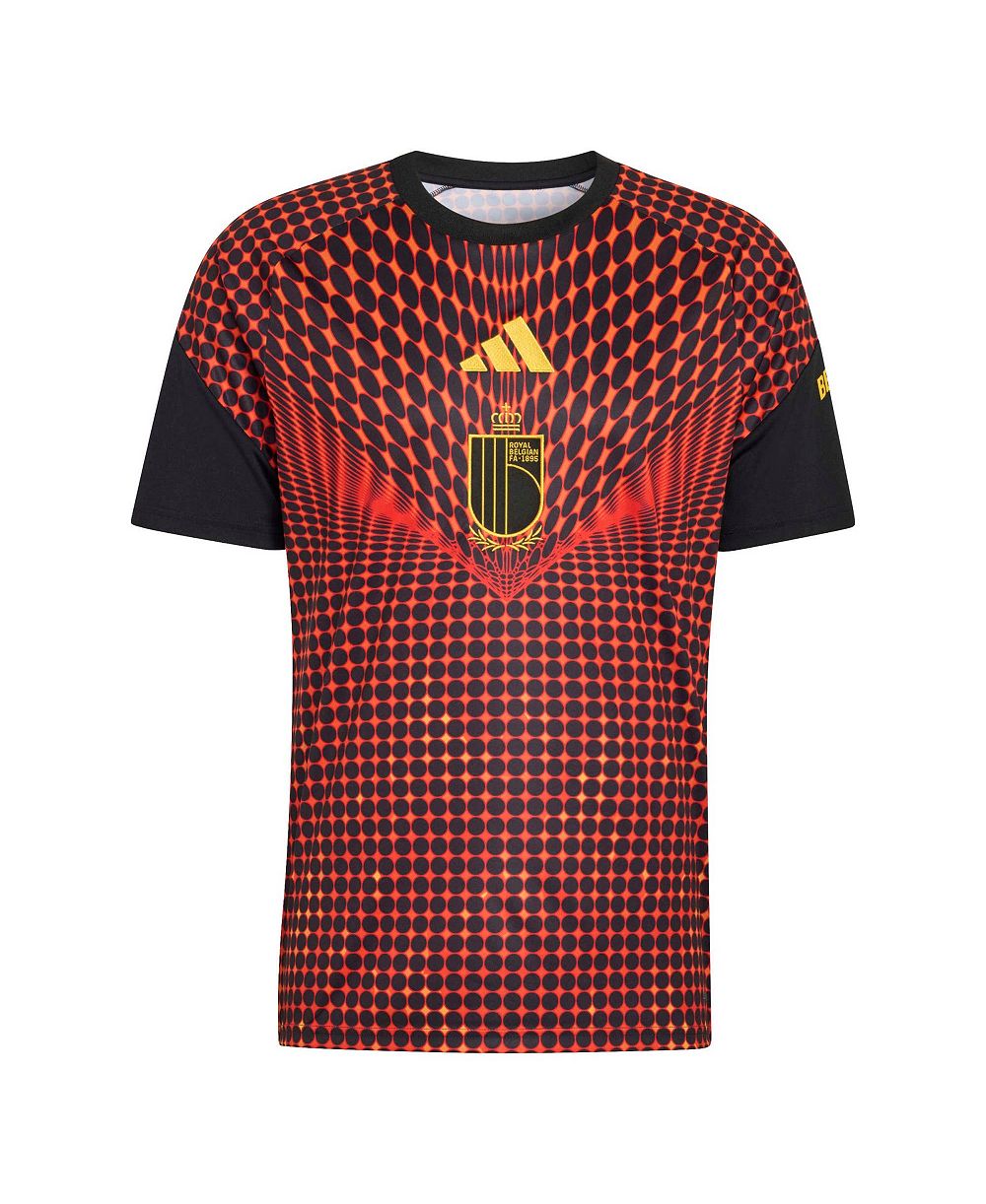 Мужская джерси Adidas Black Belgium National Team 2026 Pre-Match