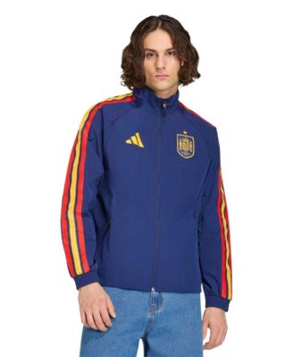 Adidas Men's Navy Spain National Team 2026 Home Full-Zip Game Day Anthem Jacket