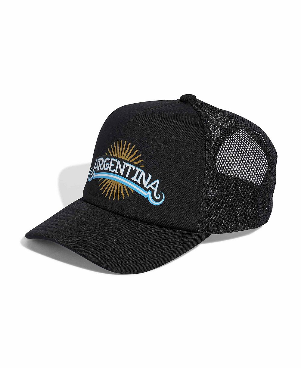 adidas Мужской и Женский Black Argentina National Team Trucker Adjustable Hat