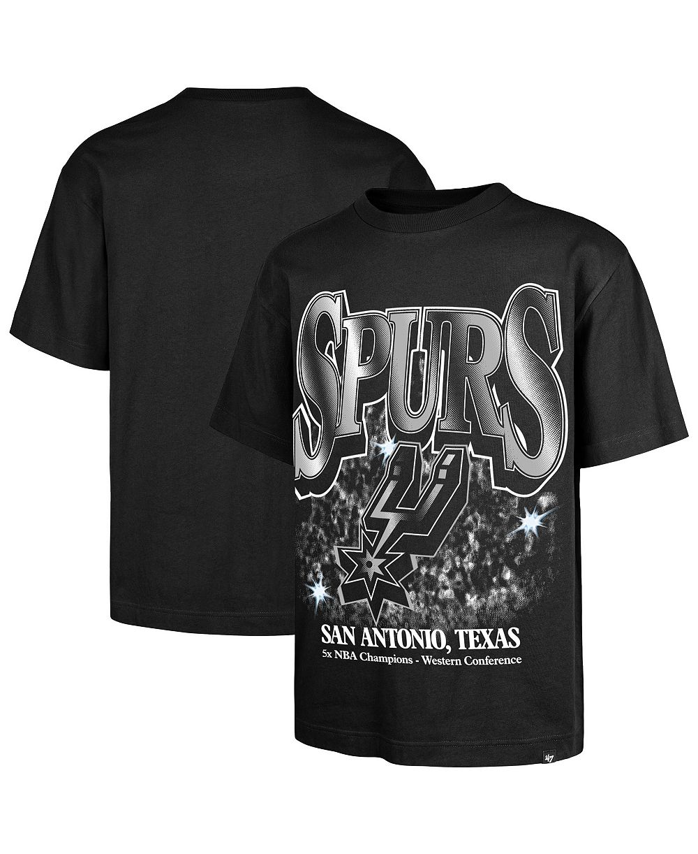 '47 Brand Men's Black San Antonio Spurs Past Champs Collection Flashbulb Foundation T-Shirt