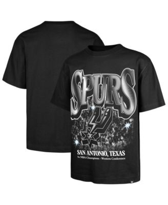 '47 Brand Men's Black San Antonio Spurs Past Champs Collection Flashbulb Foundation T-Shirt