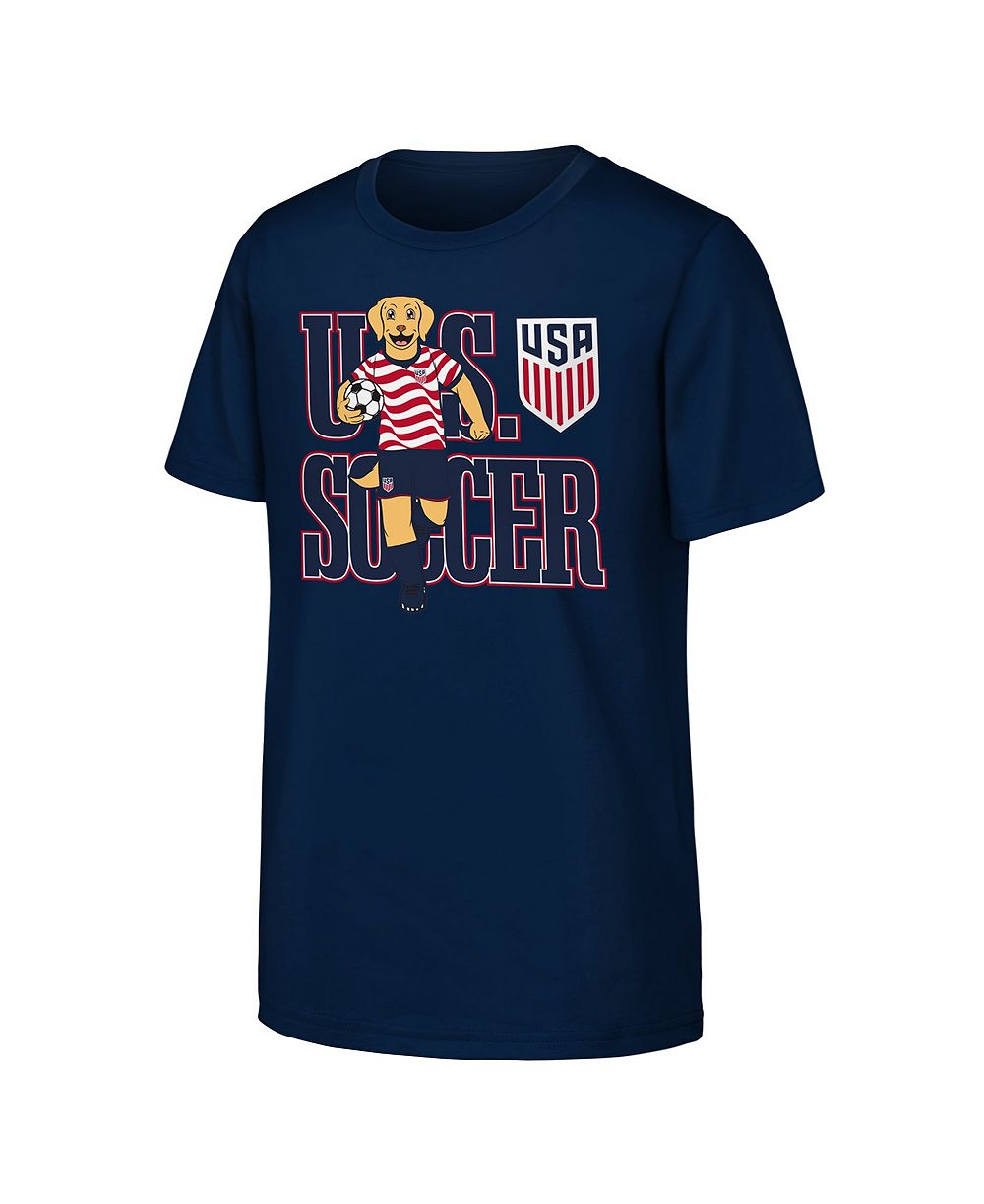 Футболка Outerstuff Navy USMNT Free Kick Mascot для мальчиков и девочек