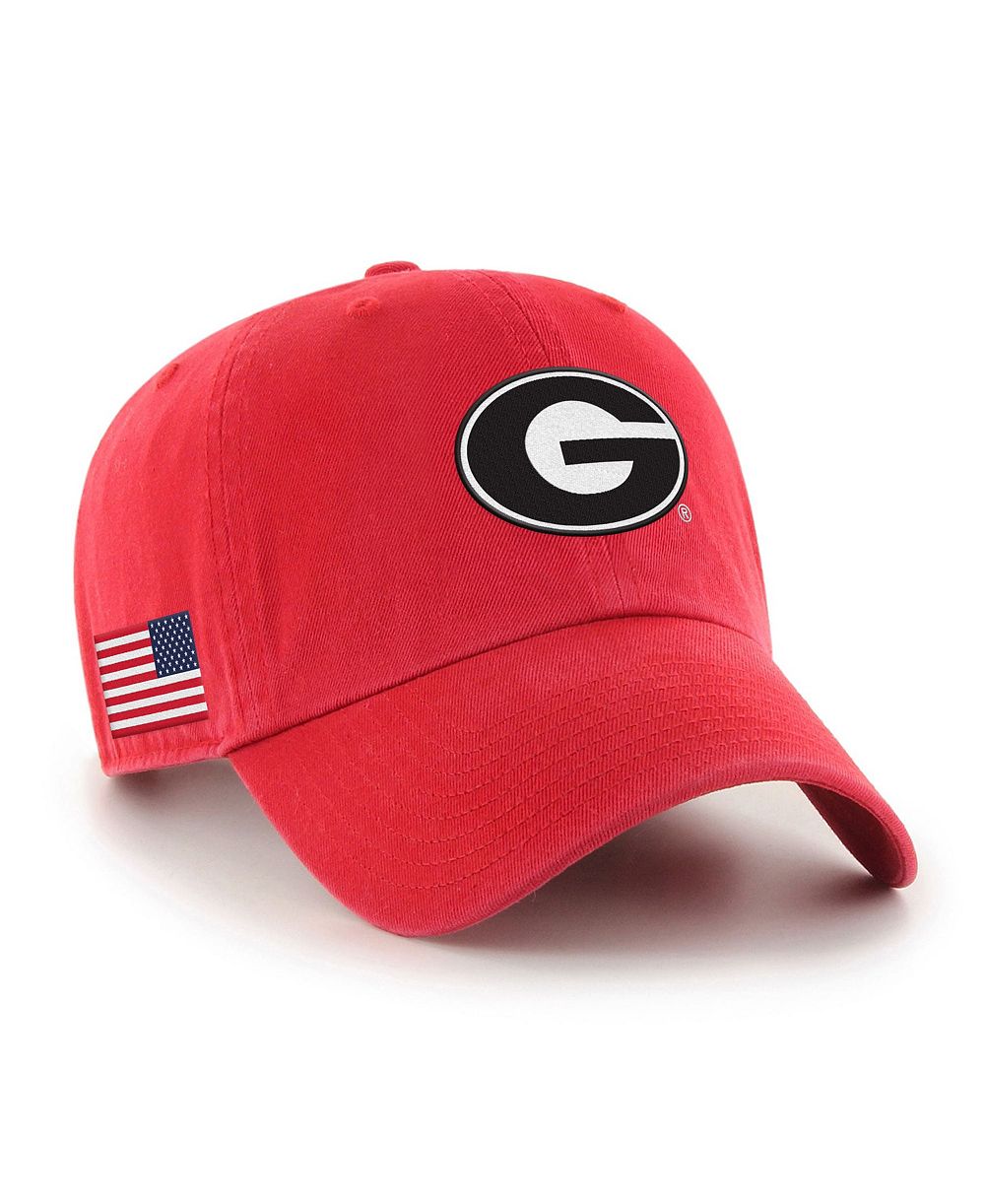 Мужская кепка '47 Brand Red Georgia Bulldogs Americana Heritage Clean Up Adjustable