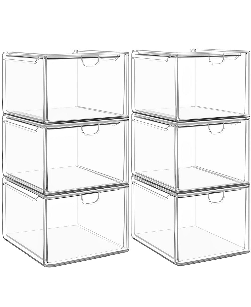 Органайзер XDOVET Stackable Storage Boxes Drawers Plastic для дома, кухни и макияжа
