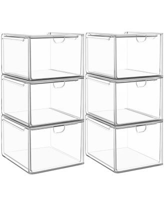 Органайзер XDOVET Stackable Storage Boxes Drawers Plastic для дома, кухни и макияжа