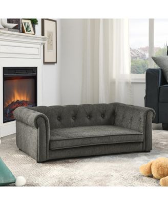 ZENY Mid-Century Large Dog Sofa, Tapered Legs, Orthopedic, Stain-Resistant Fabric
