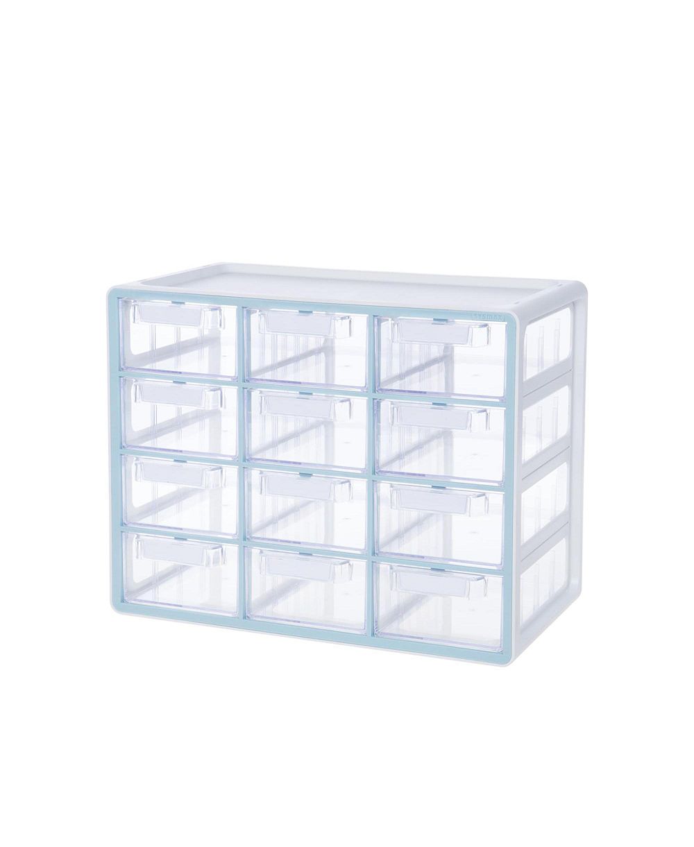 XDOVET 12-Drawer Stackable Organizer for Hardware Beads Craft Storage