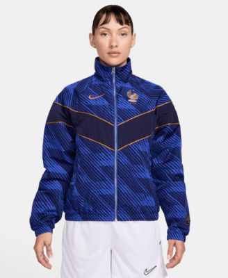 Nike Women's Blue France National Team Windrunner UV Woven Full-Zip Jacket