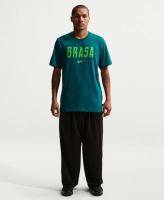 Мужская футболка Nike Brazil National Team Wordmark, зеленая