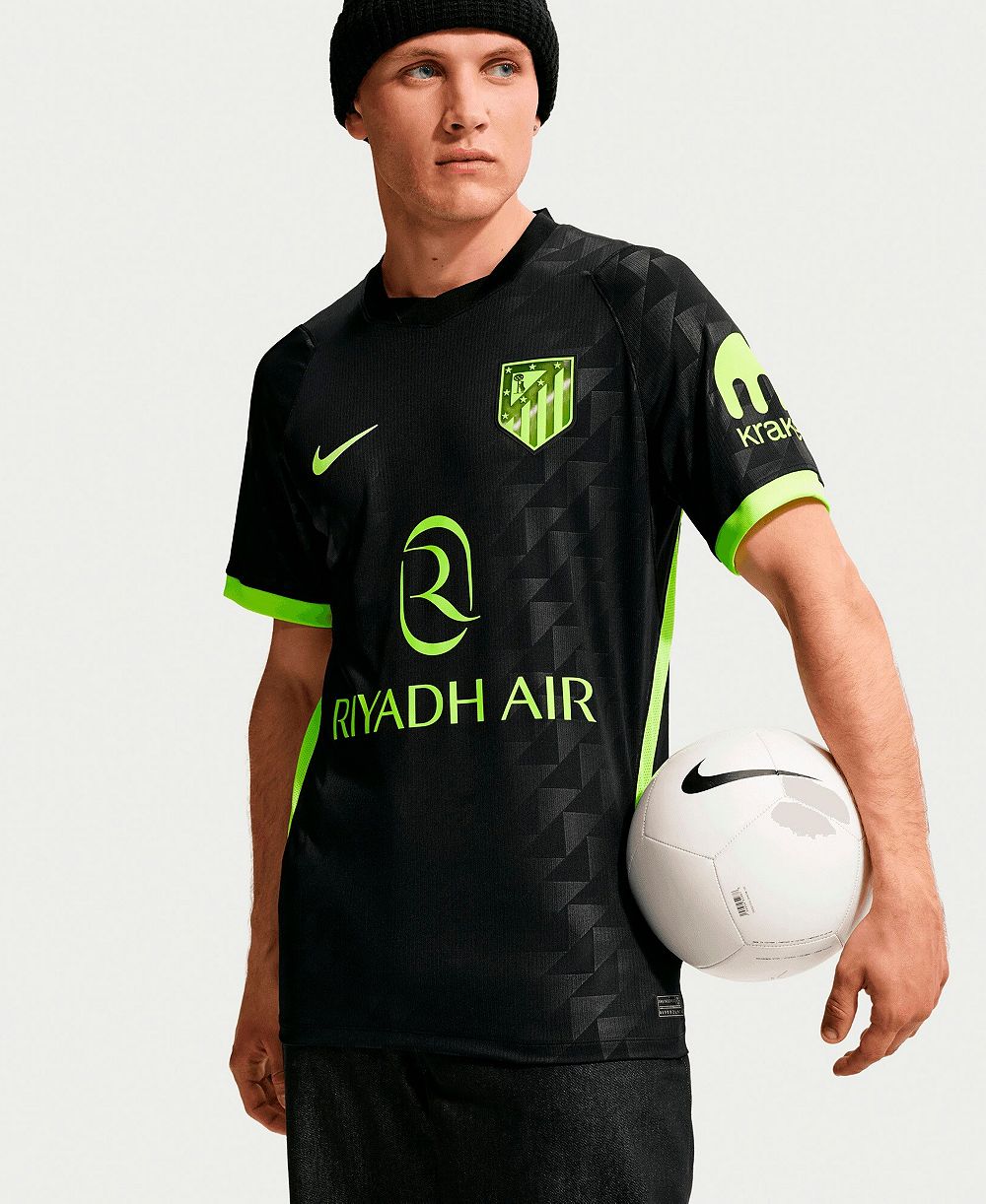 Мужская джерси Nike Black Atletico de Madrid 2026/27 Away Stadium Replica