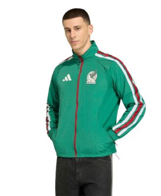 Adidas Мужская куртка Adidas Mexico National Team 2026 Home Full-Zip Game Day Anthem, зеленая