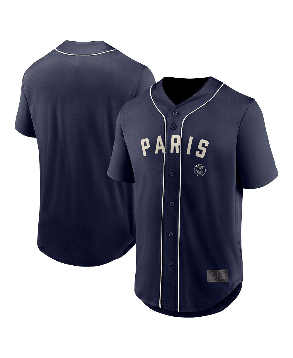 Fanatics Мужской оверсайз бейсбольный джерси Paris Saint-Germain темно-синий