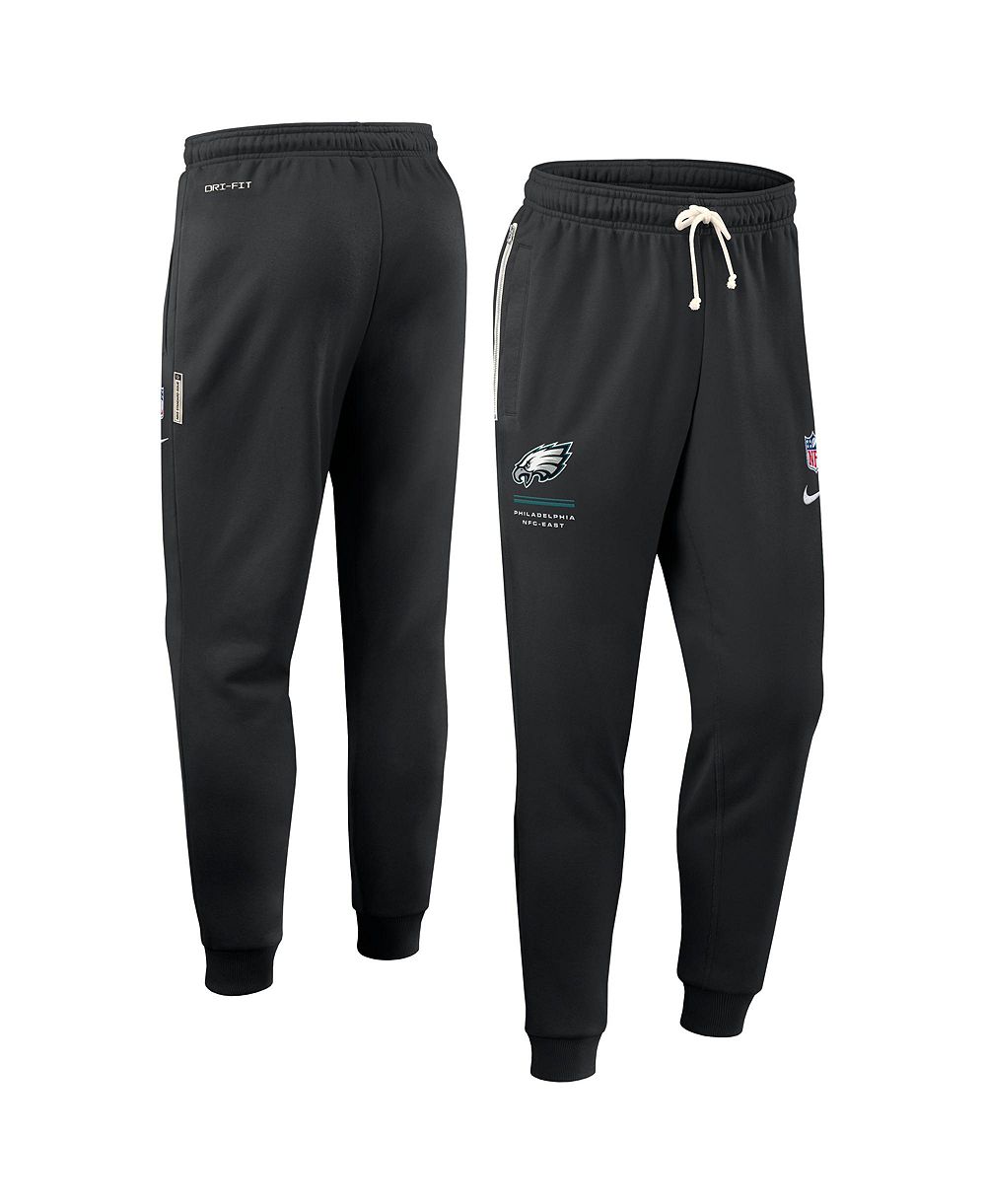 Nike Мужские черные брюки Philadelphia Eagles Sideline Standard Issue Dri-FIT Taper