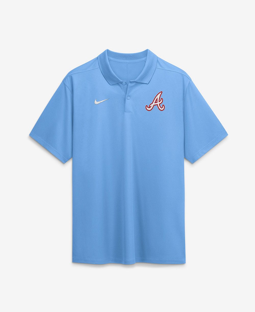 Мужская рубашка-поло Nike Atlanta Braves City Connect Victory Dri-FIT Powder Blue