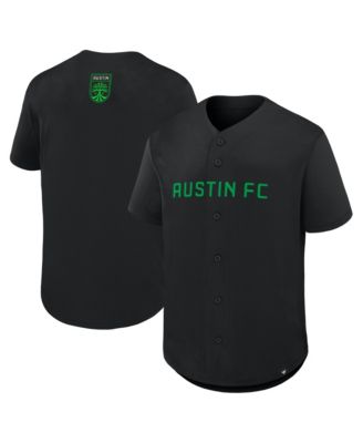 Fanatics Мужская джерси Austin FC, черная, с кнопками