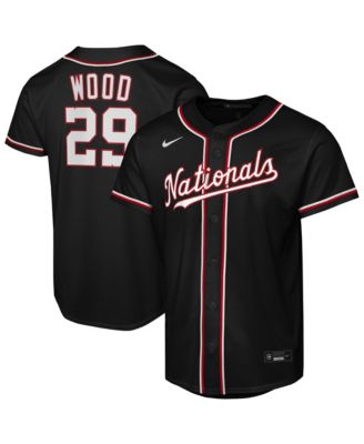 Nike Детская джерси Washington Nationals James Wood Black Fashion Replica Player