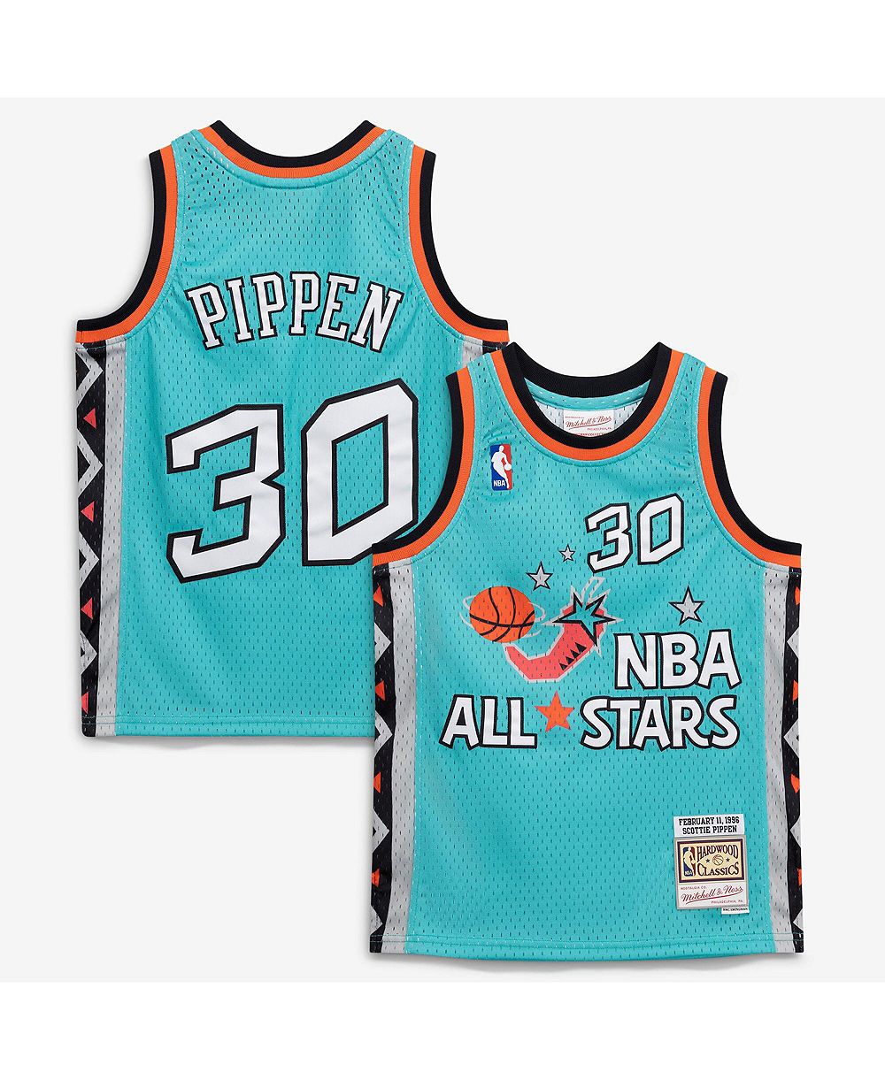 Детская джерси Mitchell & Ness Scottie Pippen Teal 1996 NBA All-Star Game Hardwood Classics Swingman