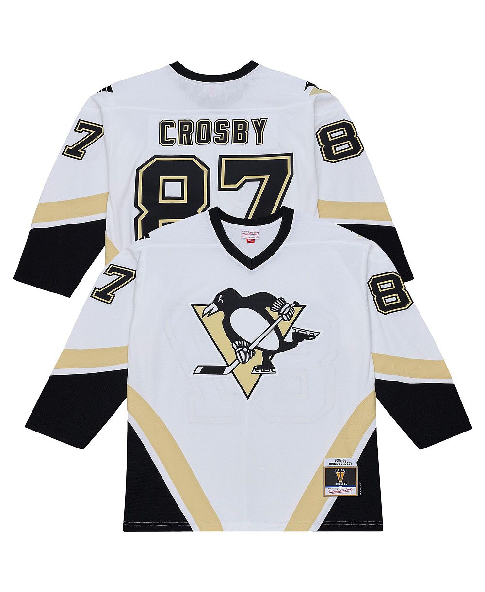 Мужская джерси Mitchell & Ness White Pittsburgh Penguins 2005 Power Play Sidney Crosby