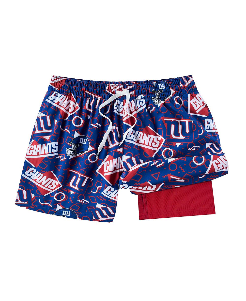 Мужские плавки Chubbies Blue New York Giants Game Day Fit Classic Lined Swim Trunks