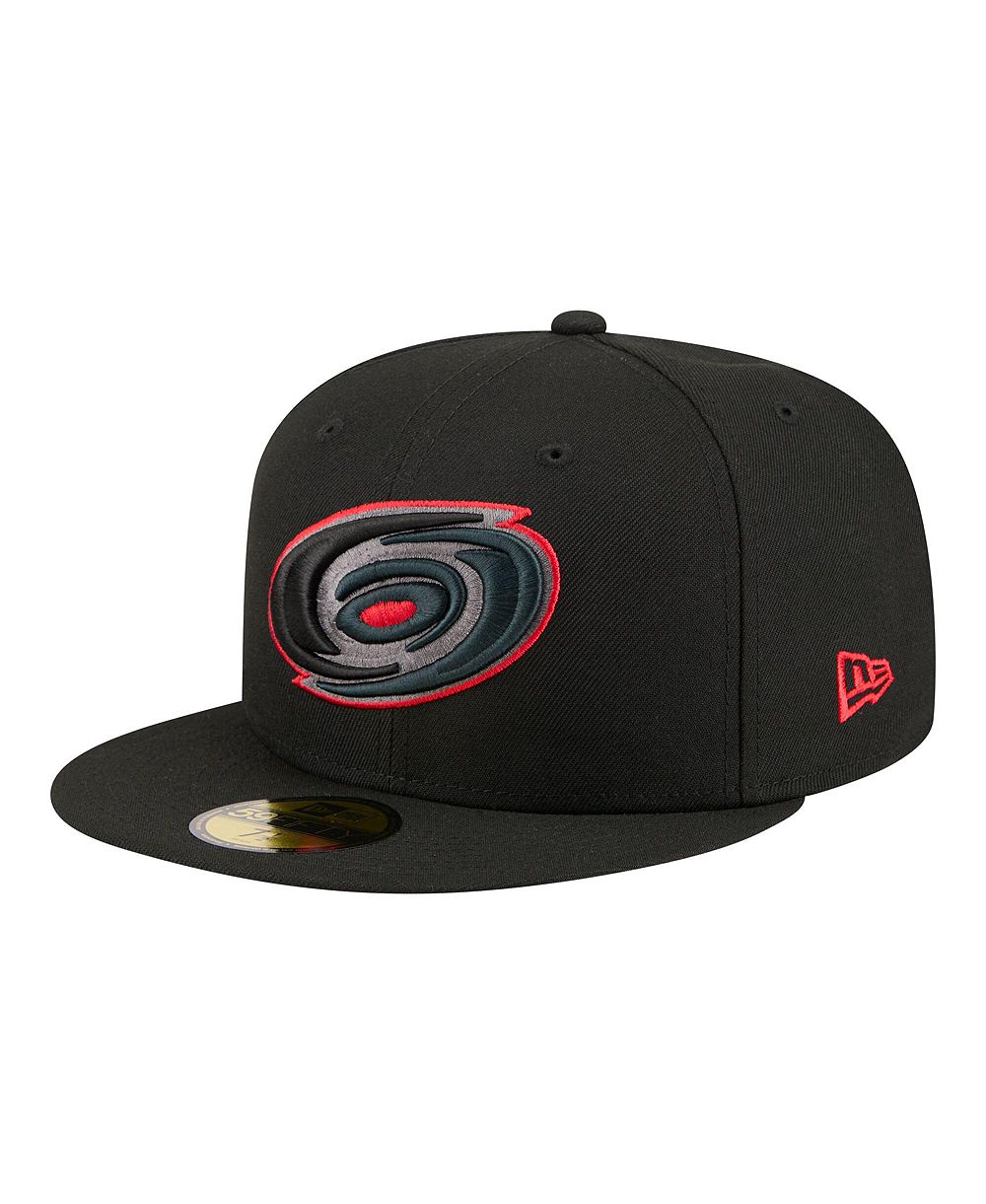 New Era Men's Black Carolina Hurricanes Color Pop 59FIFTY Fitted Hat