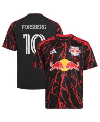 Adidas реплика джерси Emil Forsberg Black New York Red Bulls 2026 для мальчиков и девочек