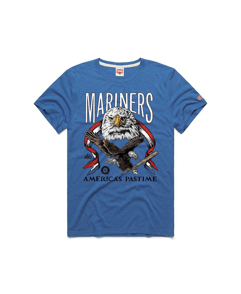 Мужская футболка Homage Royal Seattle Mariners America's Pastime Tri-Blend