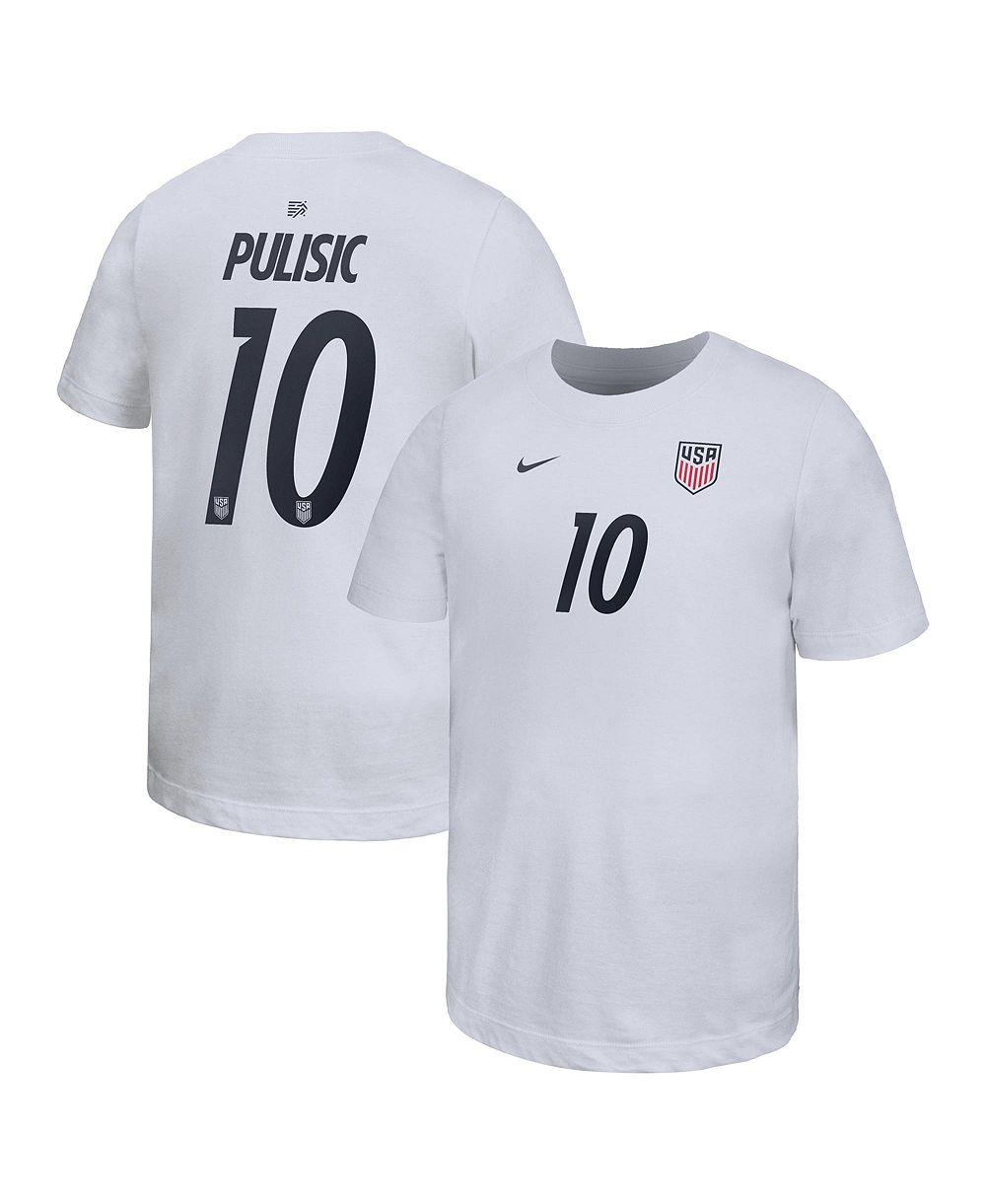 Детская футболка Nike Christian Pulisic White USMNT Home Player Name & Number