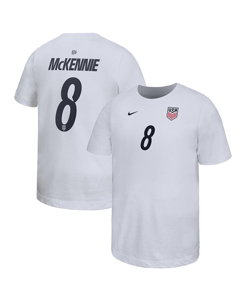 Детская футболка Nike Weston McKennie White USMNT Home Player Name & Number