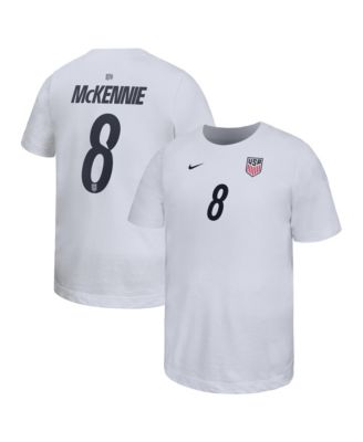 Детская футболка Nike Weston McKennie White USMNT Home Player Name & Number