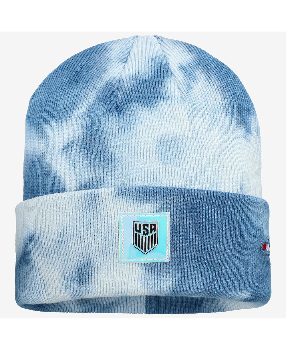 Мужская и женская вязаная шапка Fan Ink USMNT Psychedelic Tri-Blend, синяя