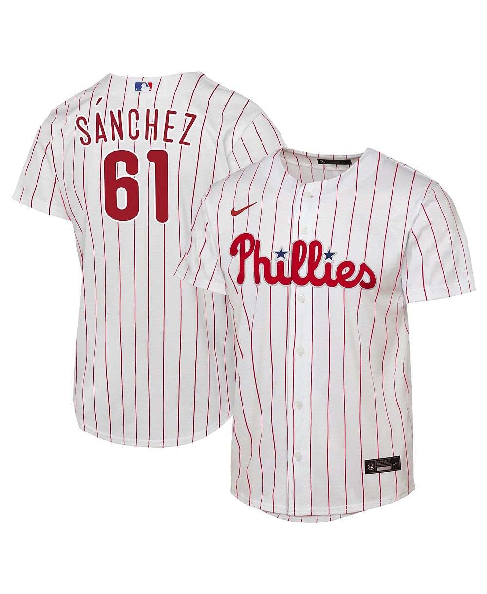 Мужская джерси Nike Cristopher Sánchez White Philadelphia Phillies Home Replica