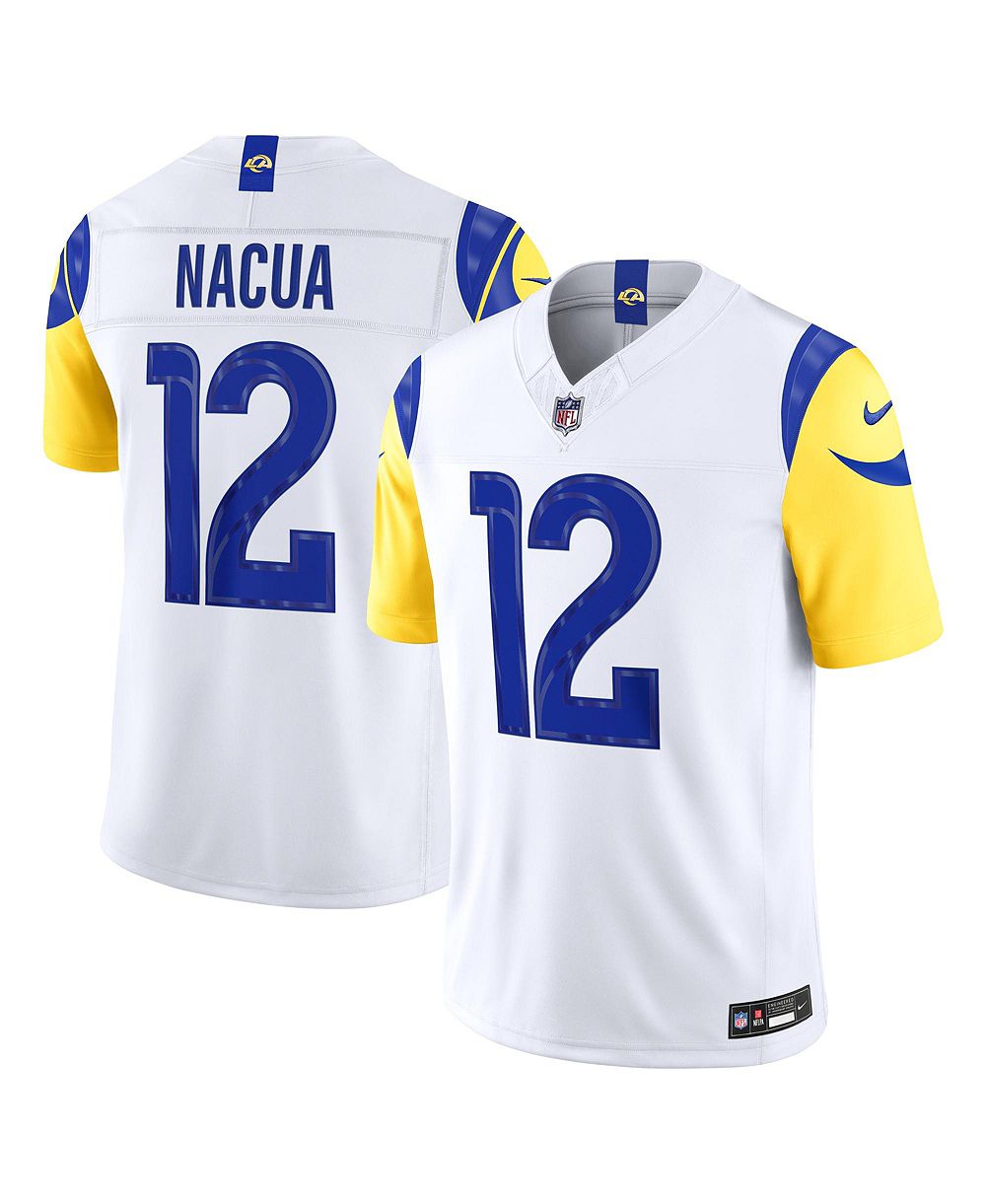 Мужская джерси Nike Puka Nacua White Los Angeles Rams Vapor F.U.S.E. Stitched Limited