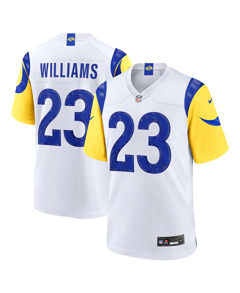 Nike Мужская белая джерси Kyren Williams Los Angeles Rams Game Player