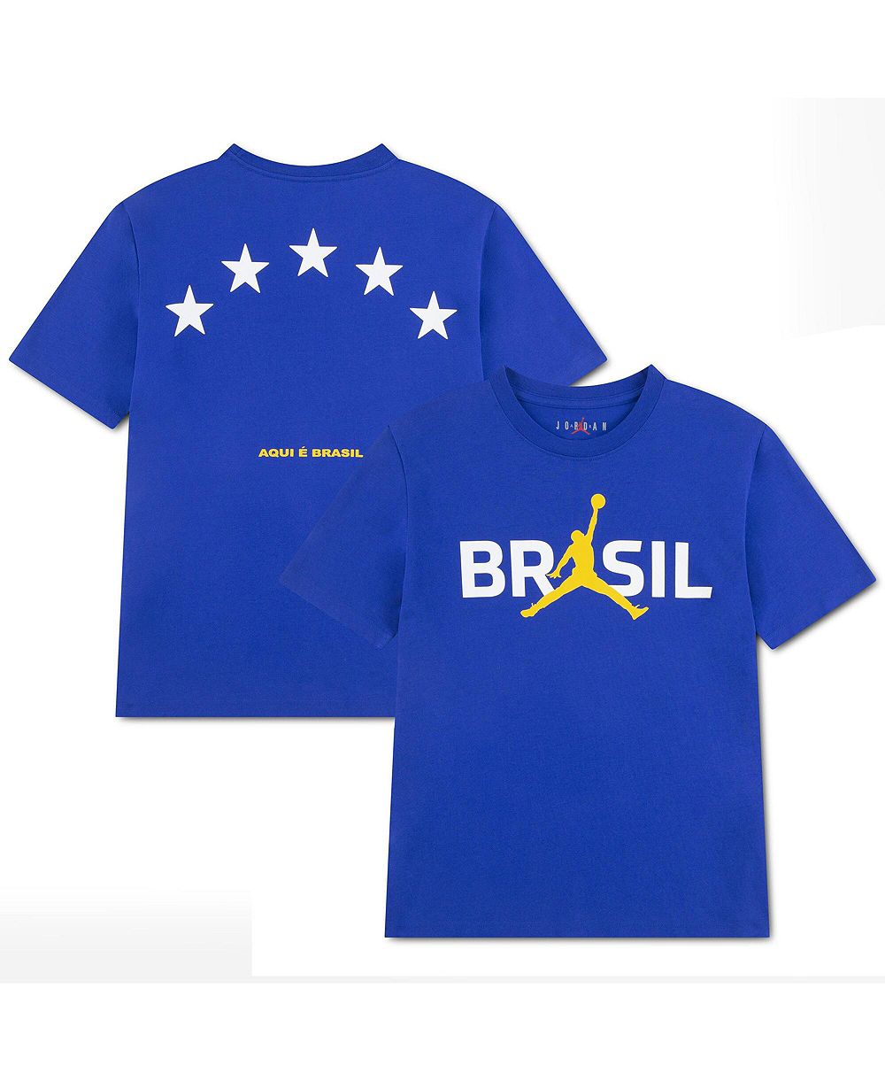 Детская футболка Jordan Royal Brazil National Team 5-Star Logo