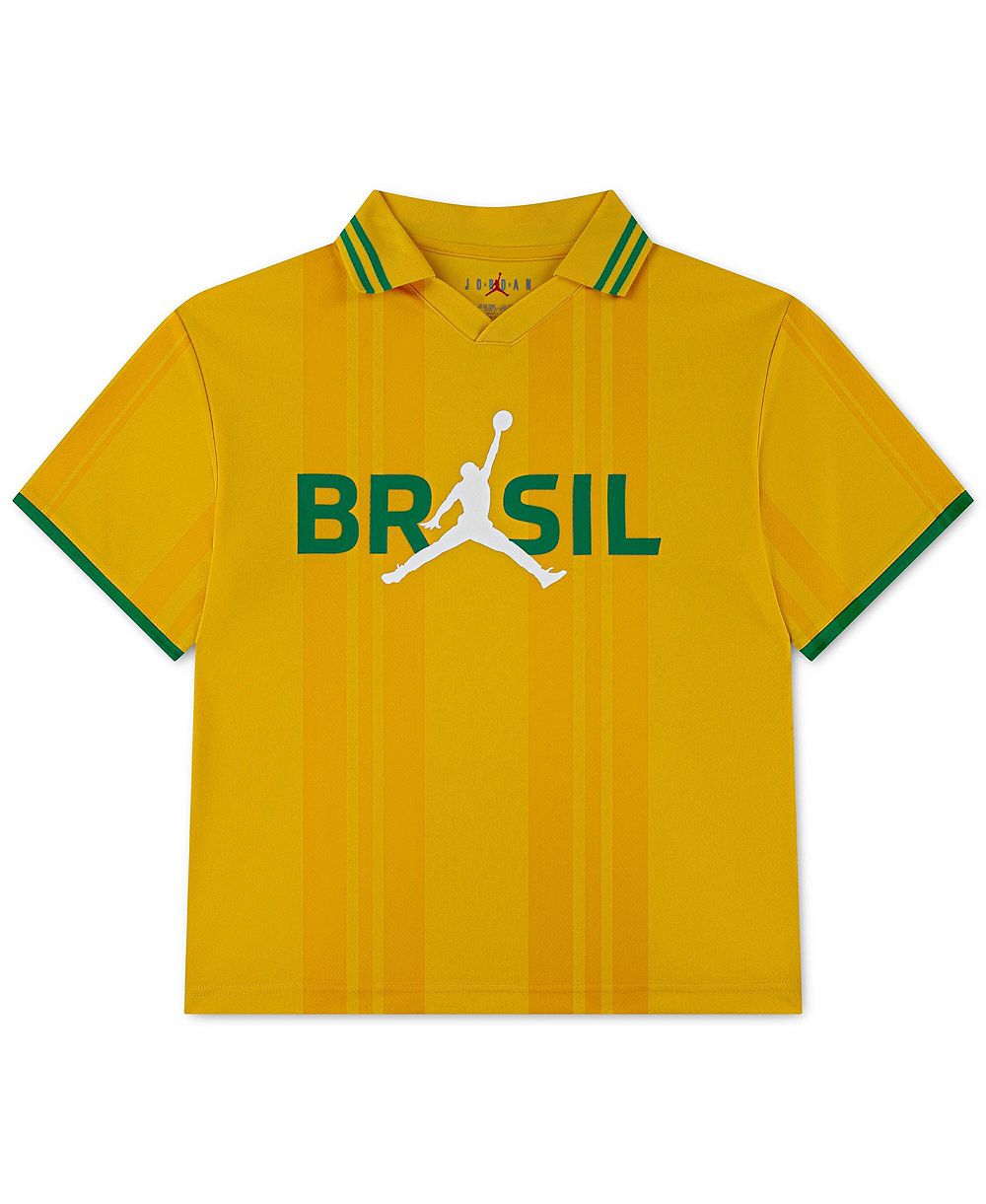 Детская футболка Jordan Yellow Brazil National Team Polo