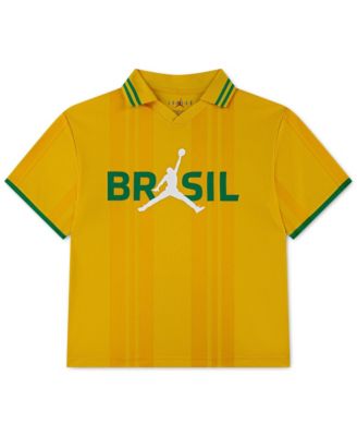 Детская футболка Jordan Yellow Brazil National Team Polo