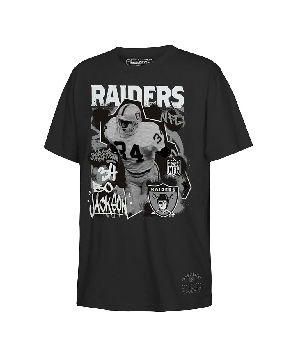 Футболка Mitchell & Ness Bo Jackson Black Las Vegas Raiders